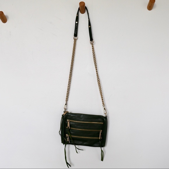 Rebecca Minkoff leather crossbody in hunter green - Picture 2 of 4
